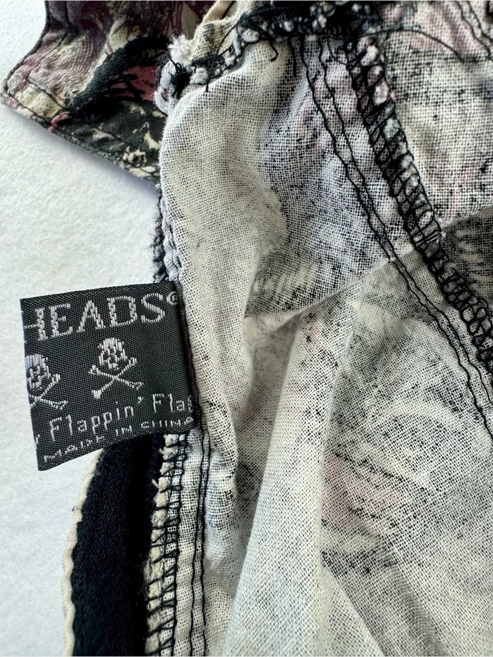 Pirate Heads Flappin Flags Biker Do Rag Skull Cap Motorcycle Head Wrap Booty Hat